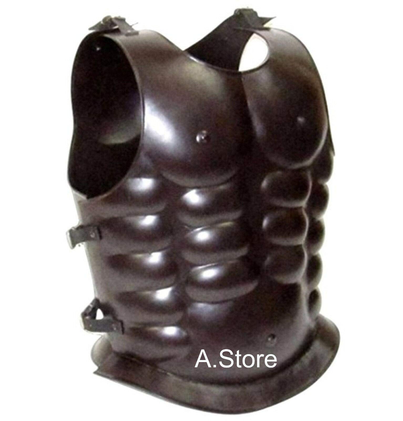 Leather Medieval Roman Breastplate - Authentic Costume Chest Plate & Muscle Jacket for Cosplay, LARP, and Renaissance Fairs
