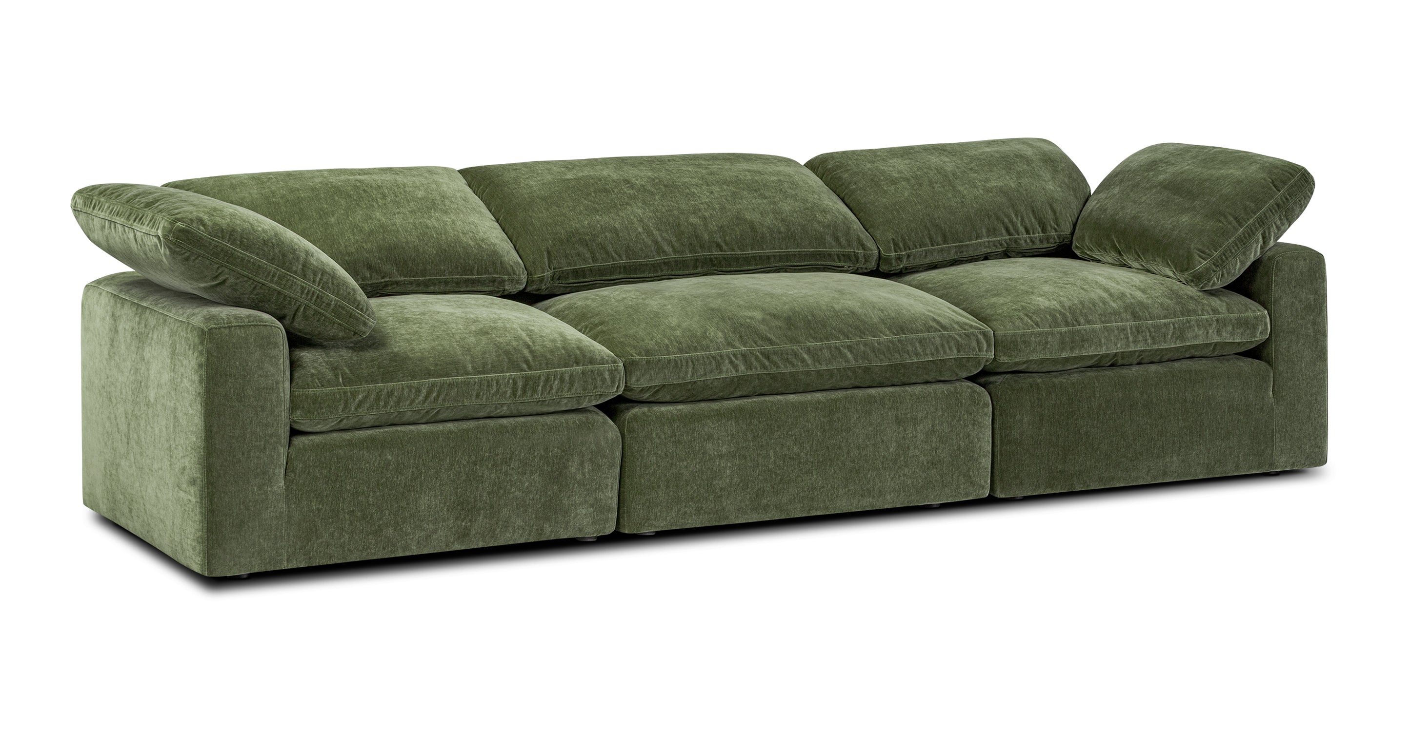 3-Seat Aspen Modular Sofa - Modern Sectional Couch for Living Room, Lounge & Office - Soft Fabric Upholstery, Easy Assembly, Space-Saving Design