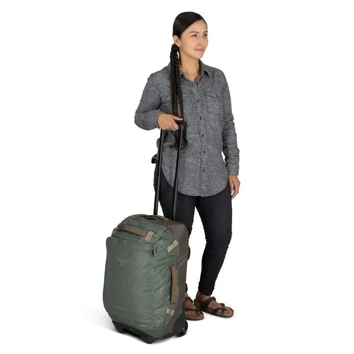 Osprey Transporter Wheeled Duffel 40 - Lightweight Rolling Travel Duffel Bag for Airplane Carry-On, Gym, Camping & Outdoor Adventures