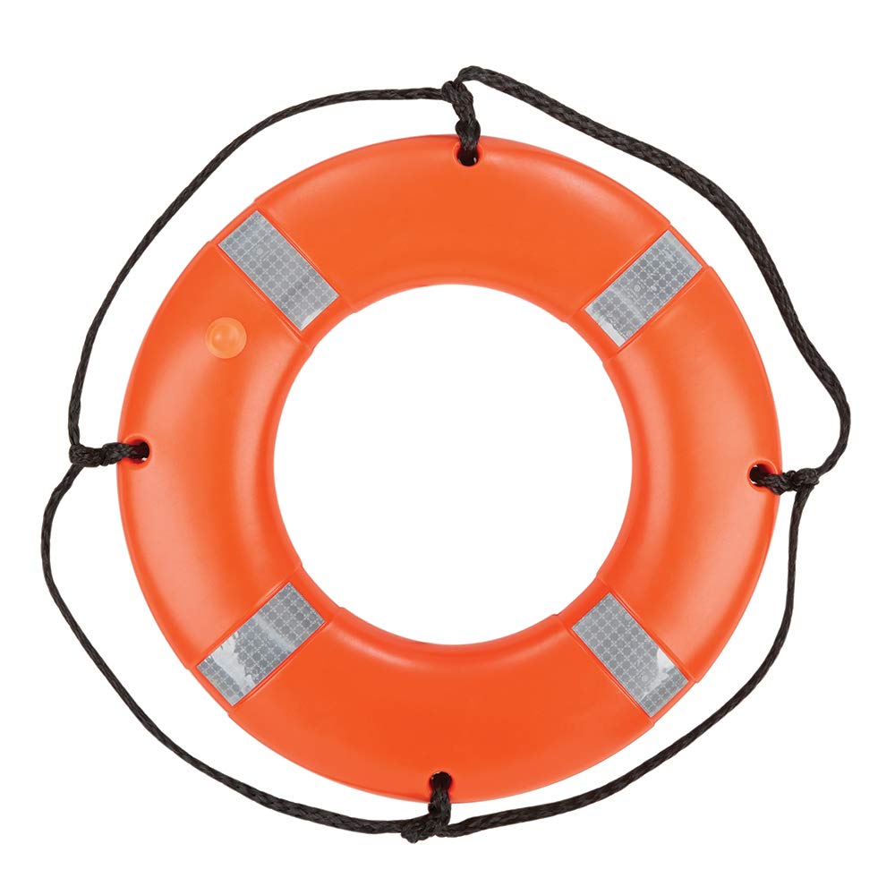 24 Inch Ring Buoy - USCG Approved Lifebuoy for Boating Safety, Emergency Rescue & Pool Flotation - Ideal for Boats, Pools & Water Sports