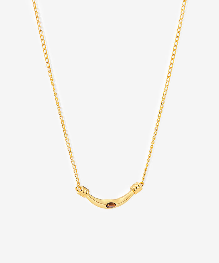Wrangler Gold Curve Pendant Necklace for Women - Elegant Western Style Jewelry Gift for Cowgirls, Rodeo & Country Music Fans - Perfect for Parties, Concerts & Special Occasions