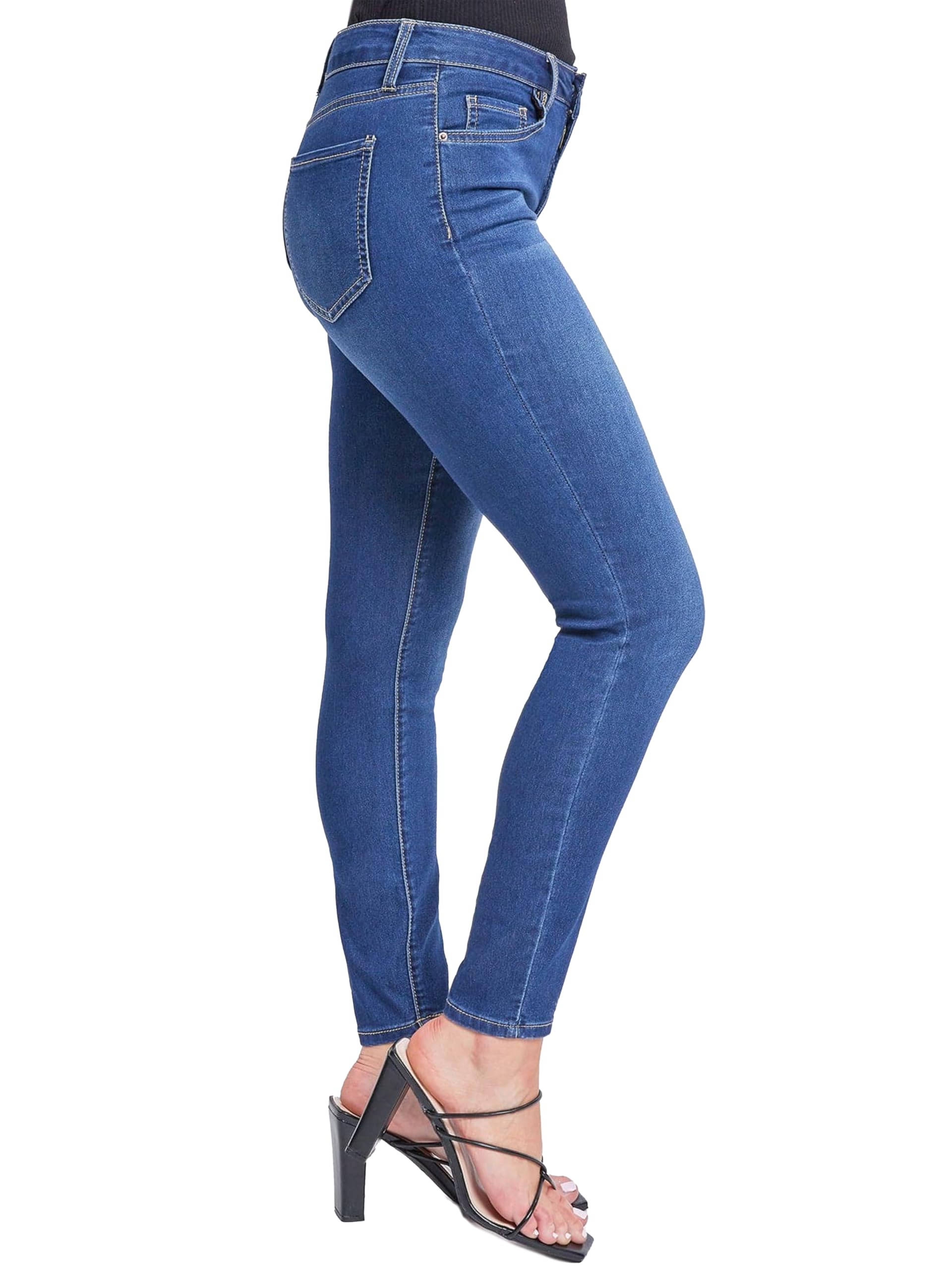 YMI Women's Hyperdenim Super Stretchy Jeans - High Waist Skinny Jeans for Women, Comfortable & Flexible Denim Pants - Perfect for Work, Casual Wear & Night Out
