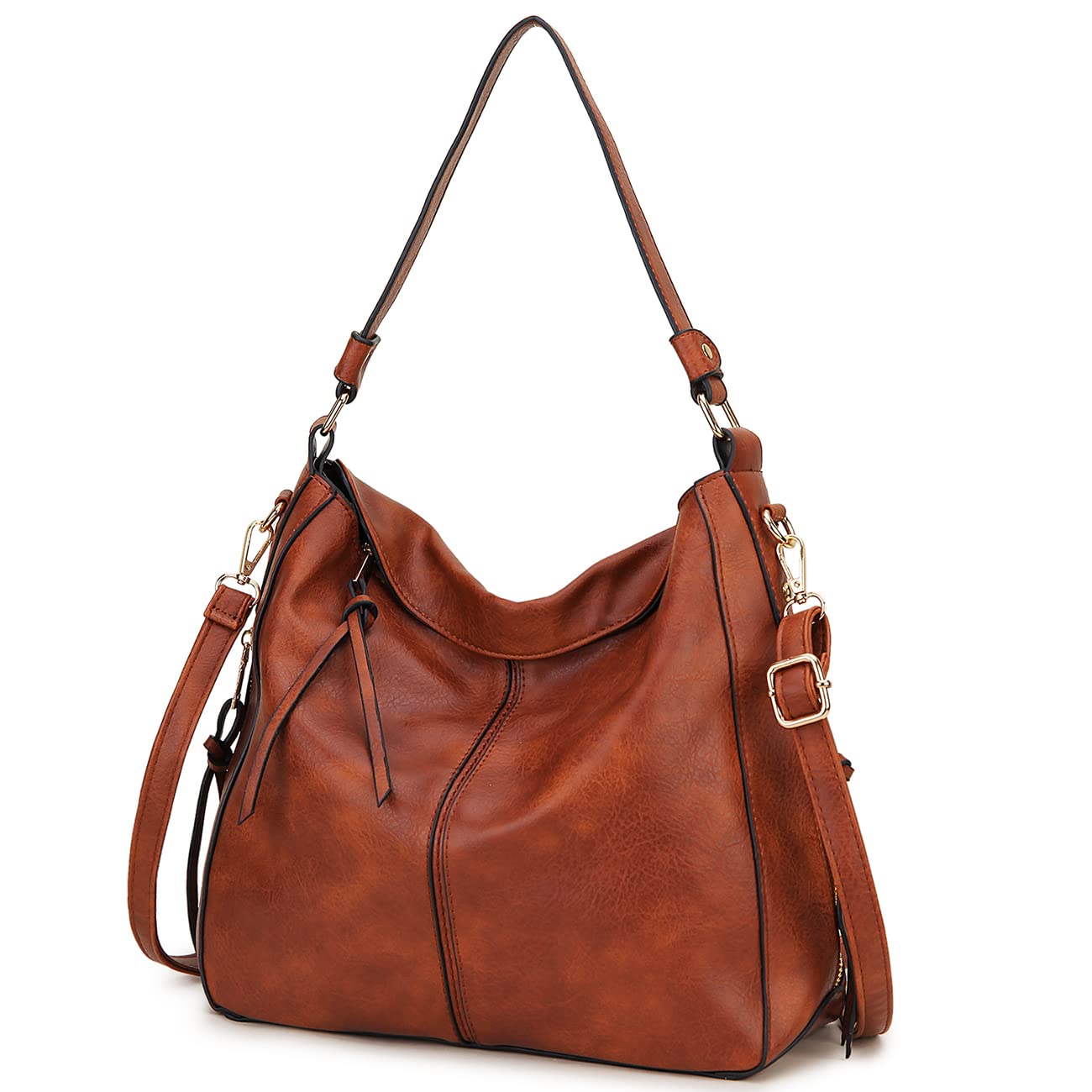 VX VONXURY Women's Hobo Bag - Stylish Faux Leather Shoulder Purse with Detachable Long Strap | Fashion Handbag for Work, Travel & Everyday Use