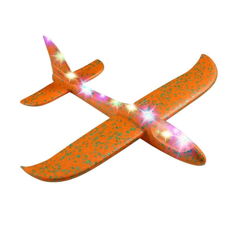 GoBaby Hand Throw Multicolor Flying Glider Foam Planes Toys for Kids - Outdoor & Backyard Fun with Easy Launch, Soaring Flight - Perfect for Birthday Parties, Beach Games & Park Activities