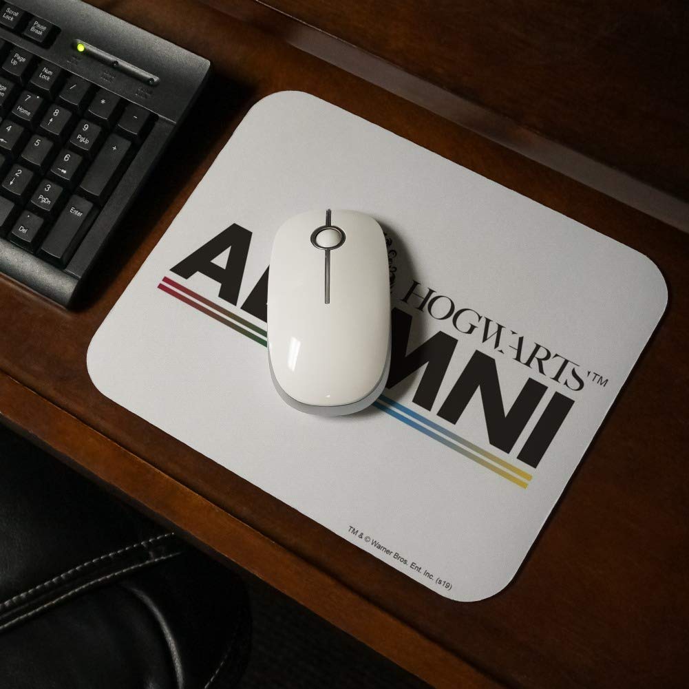 Harry Potter Hogwarts Alumni Low Profile Thin Gaming Mouse Pad - Non-Slip Rubber Base for PC, Laptop, Office & Home Use - Perfect for Potterheads & Gamers