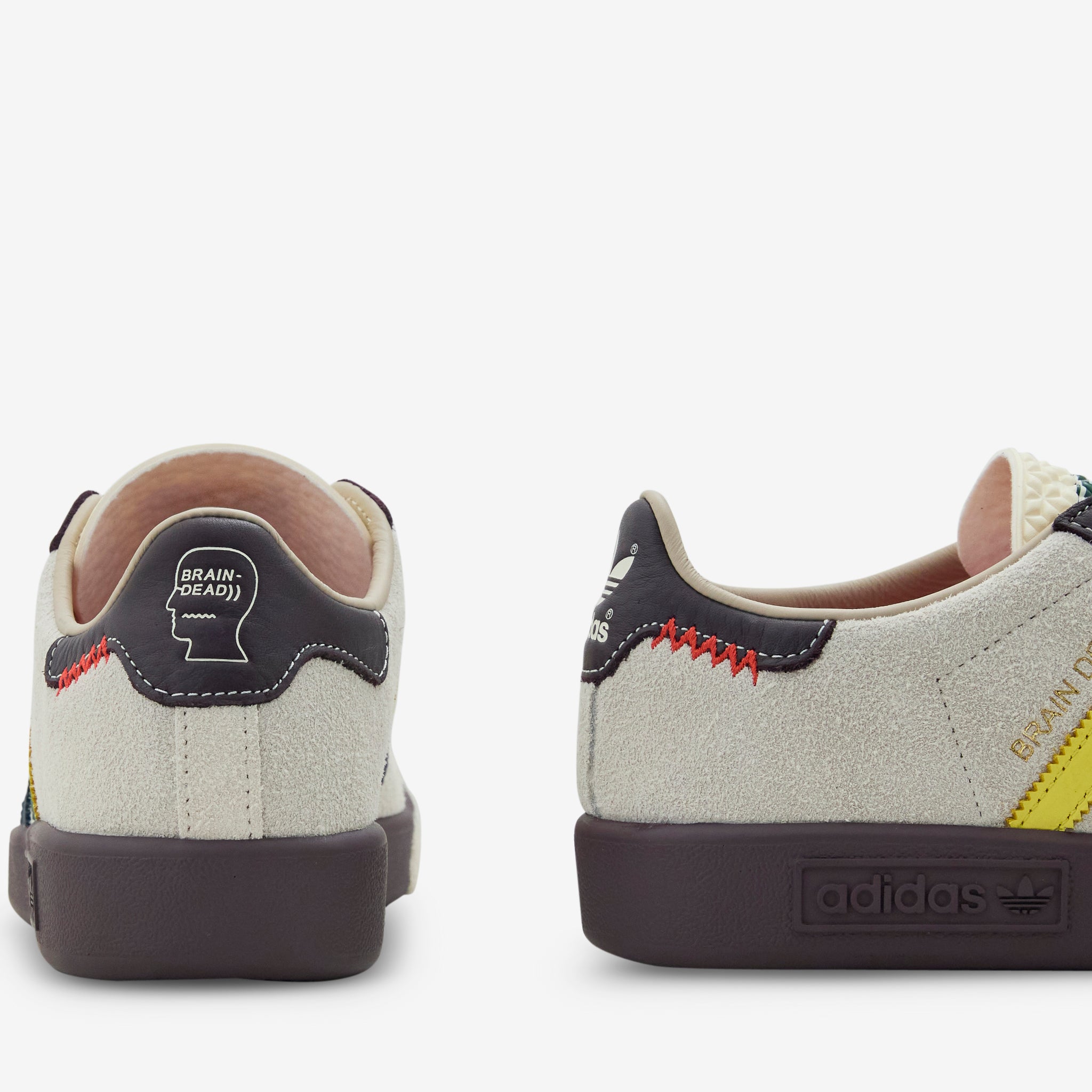 Brain Dead x Forest Hills Cream White & Night Red Sneakers | Pantone Colorway | Streetwear Fashion for Urban Style & Casual Wear