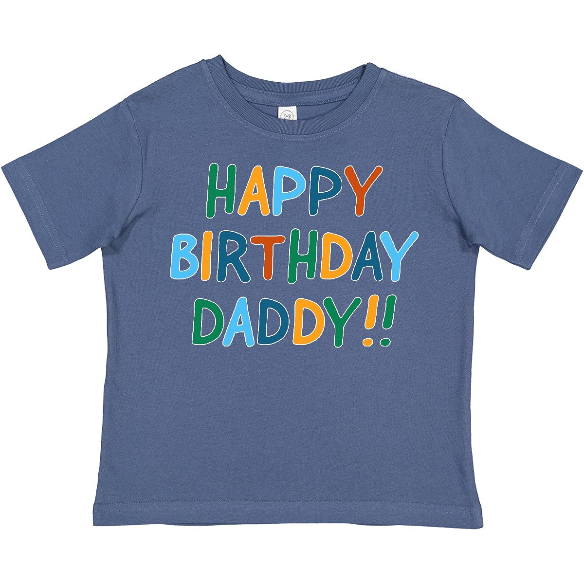 Inktastic Happy Birthday Daddy Toddler T-Shirt - Cute Toddler Birthday Outfit for Dad's Special Day | Perfect for Birthday Parties, Family Photos & Celebrations