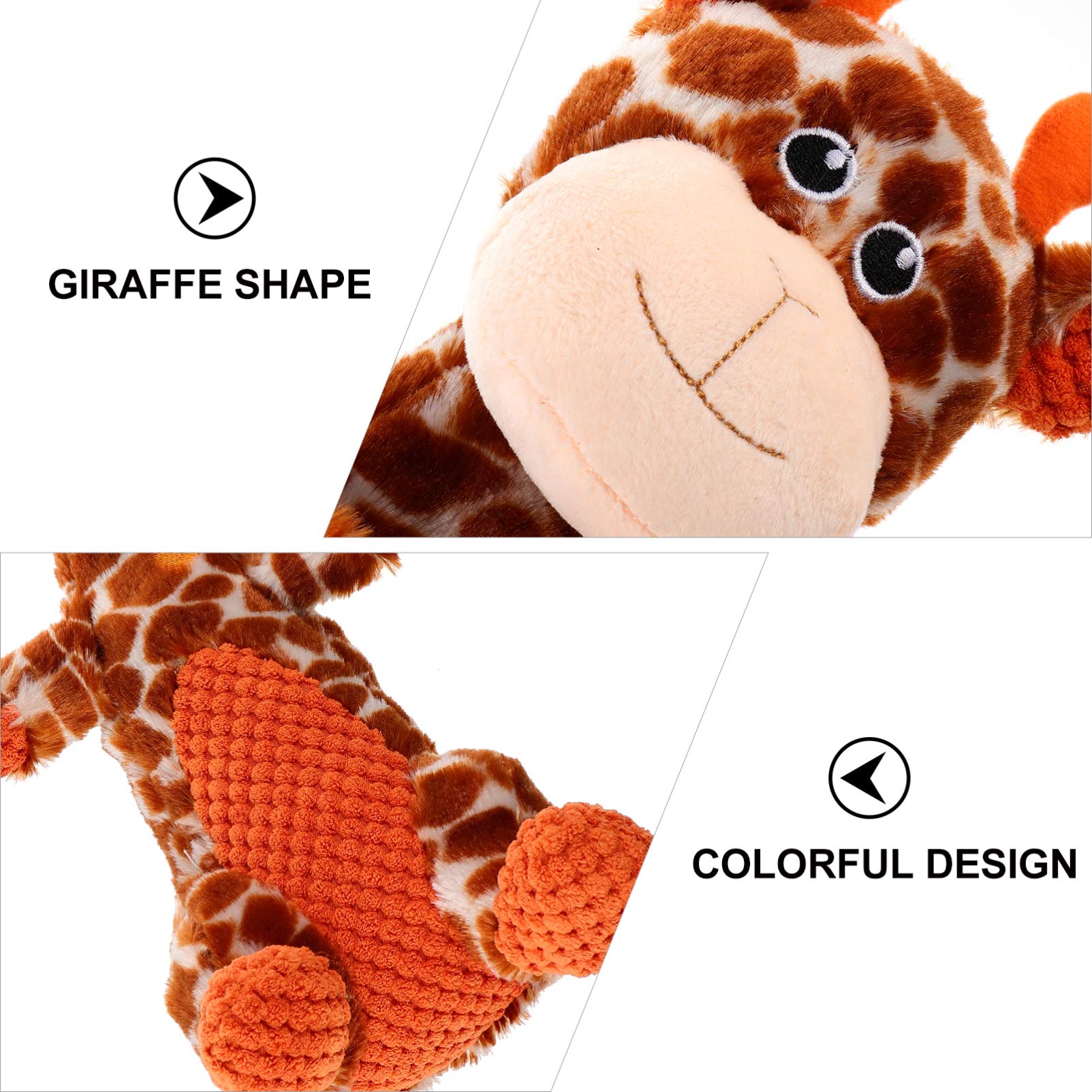 Balacoo Squeaky Giraffe Dog Toy - Durable Plush Chew Toy for Puppies & Small Pets, Teething Relief & Interactive Play - Perfect for Indoor Playtime, Training Rewards & Anxiety Relief