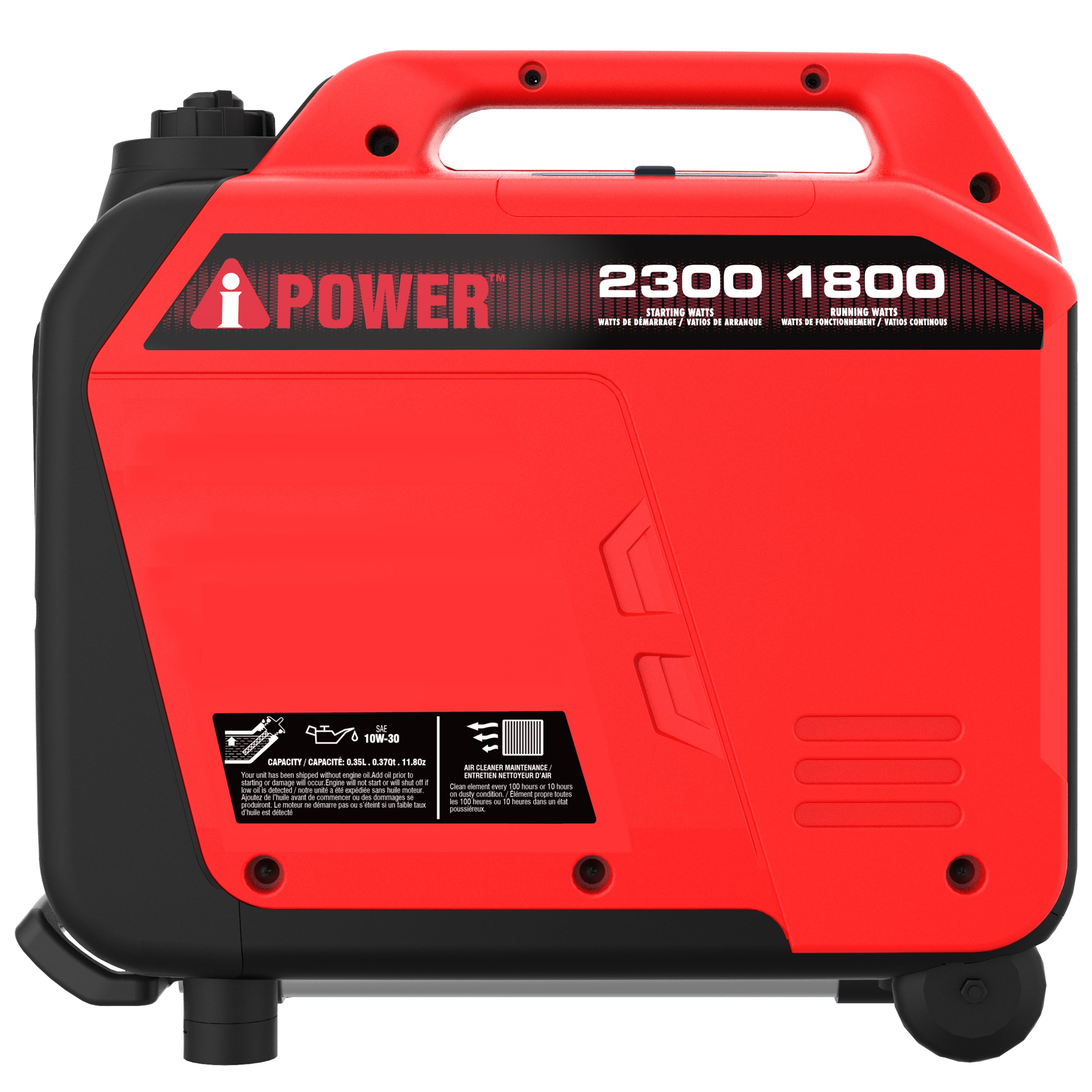 iPower GXS2300i 1800W/2300W Portable Inverter Generator - Gas Powered, Low THD, CO Alert - Perfect for Camping, RV Trips & Emergency Power Backup