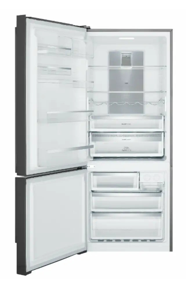 Electrolux EBE4507BC 425L Bottom Mount Refrigerator - Dark Stainless Steel, Left Hand Door - Perfect for Modern Kitchens & Open-Plan Living Spaces