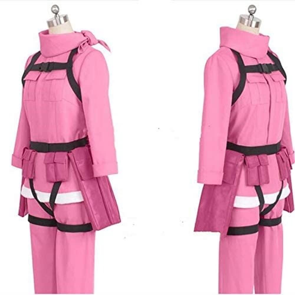 Gun Gale Online Llenn Cosplay Costume Full Set - Pink P90 Outfit for Kohiruimaki Karen | Anime Conventions & Halloween Cosplay