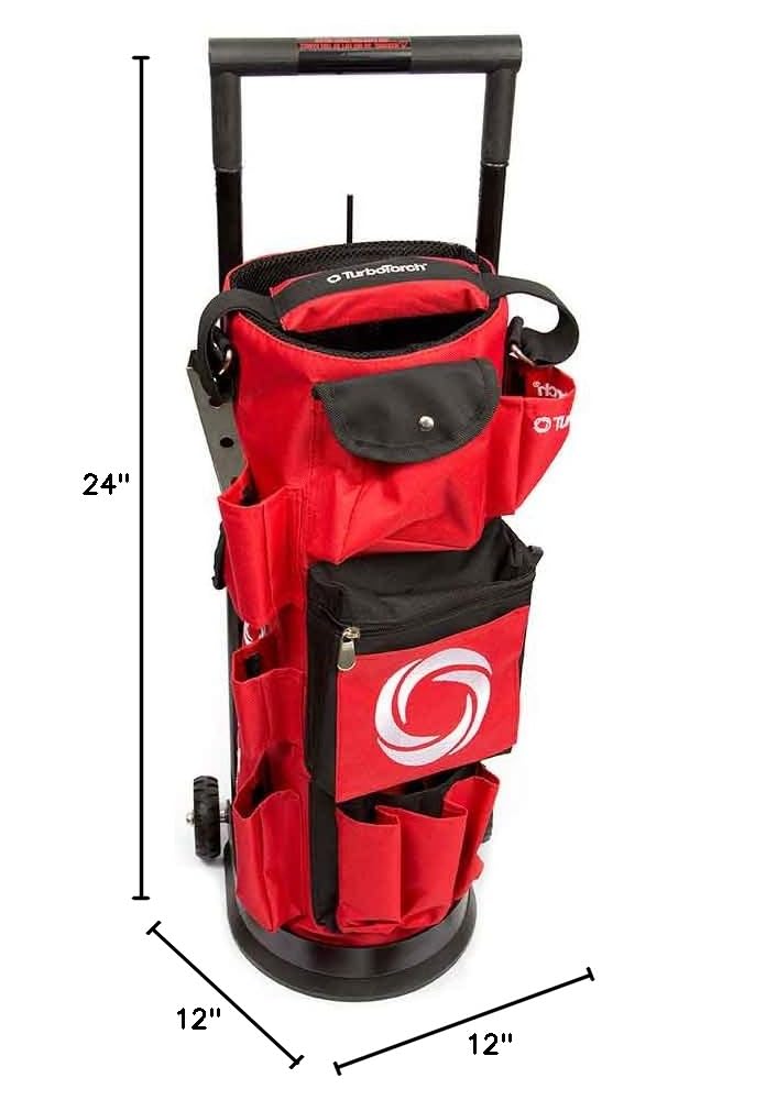 TurboTorch 0386-0579 Professional Rolling Tote Bag with Wheels - Heavy Duty Luggage for Travel, Business & Work - Perfect for Office, Gym & Airplane Carry On