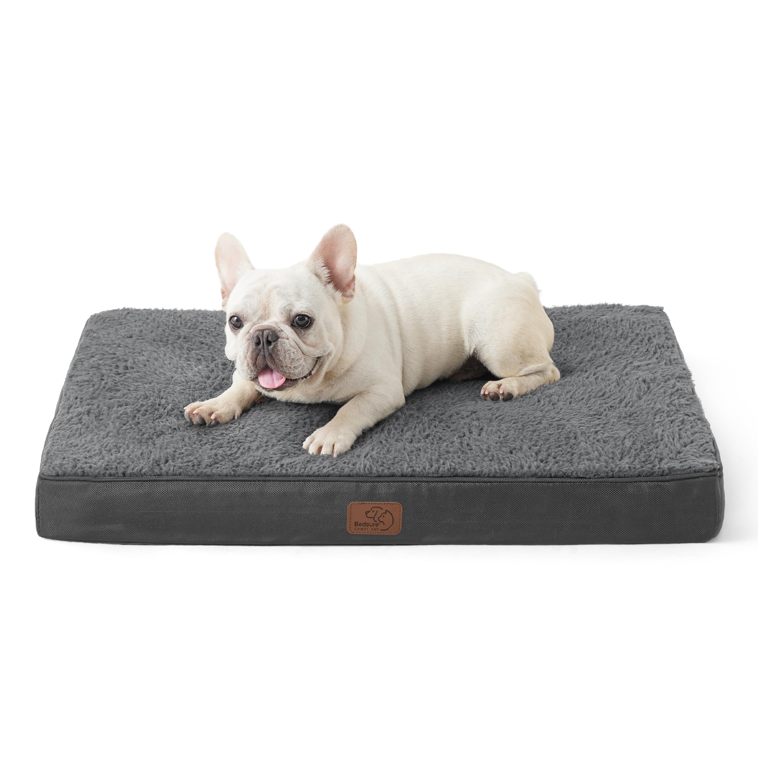 Bedsure Orthopedic Dog Bed for Medium Dogs - Waterproof Puppy Bed with Removable Washable Cover & Egg Crate Foam, Comfortable Pet Mat for Dogs Up to 35 lbs - Perfect for Crates, Kennels & Home Use