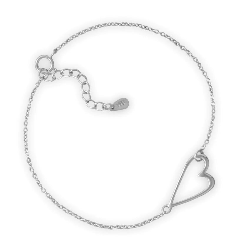 Sterling Silver Sideway Bracelet for Women - Elegant Adjustable M H W Accessories - Perfect for Daily Wear, Parties & Gifts