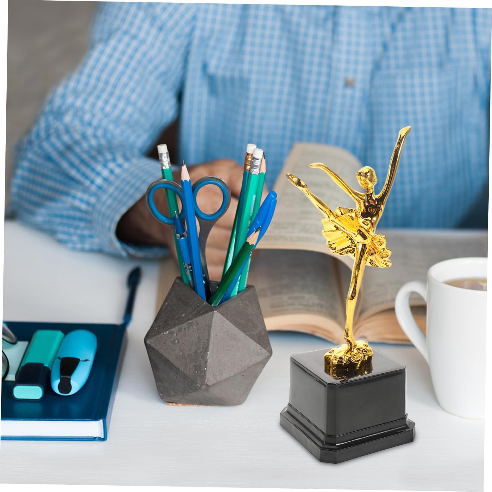 Parliky 3-Piece Winning Dance Trophy Set - Ballet Dancer Award Trophies for Dance Competitions, Recitals & Studio Decor - Perfect for Ballet, Jazz & Contemporary Dance Awards