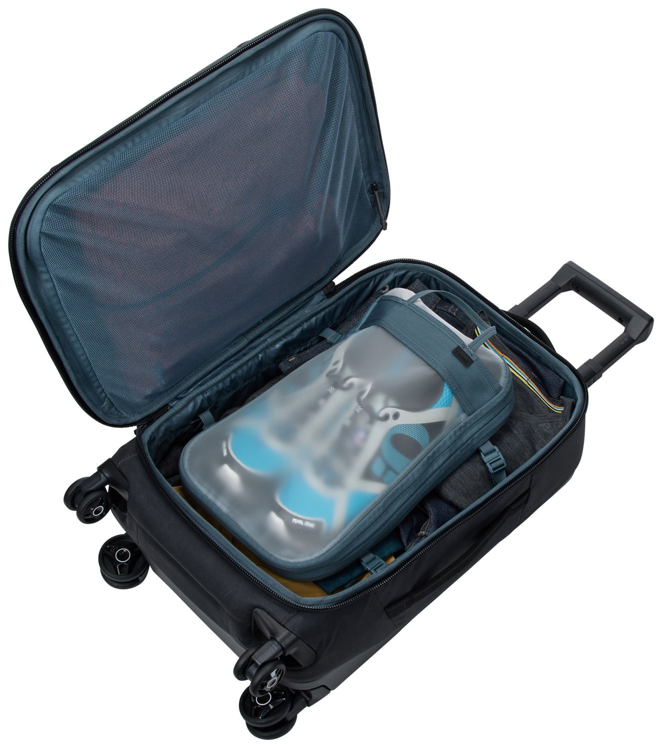 Thule Aion Carry On Spinner Luggage - Black | Lightweight Expandable Suitcase for Travel, Business & Weekend Trips | Durable Hardshell Luggage with 360° Spinner Wheels