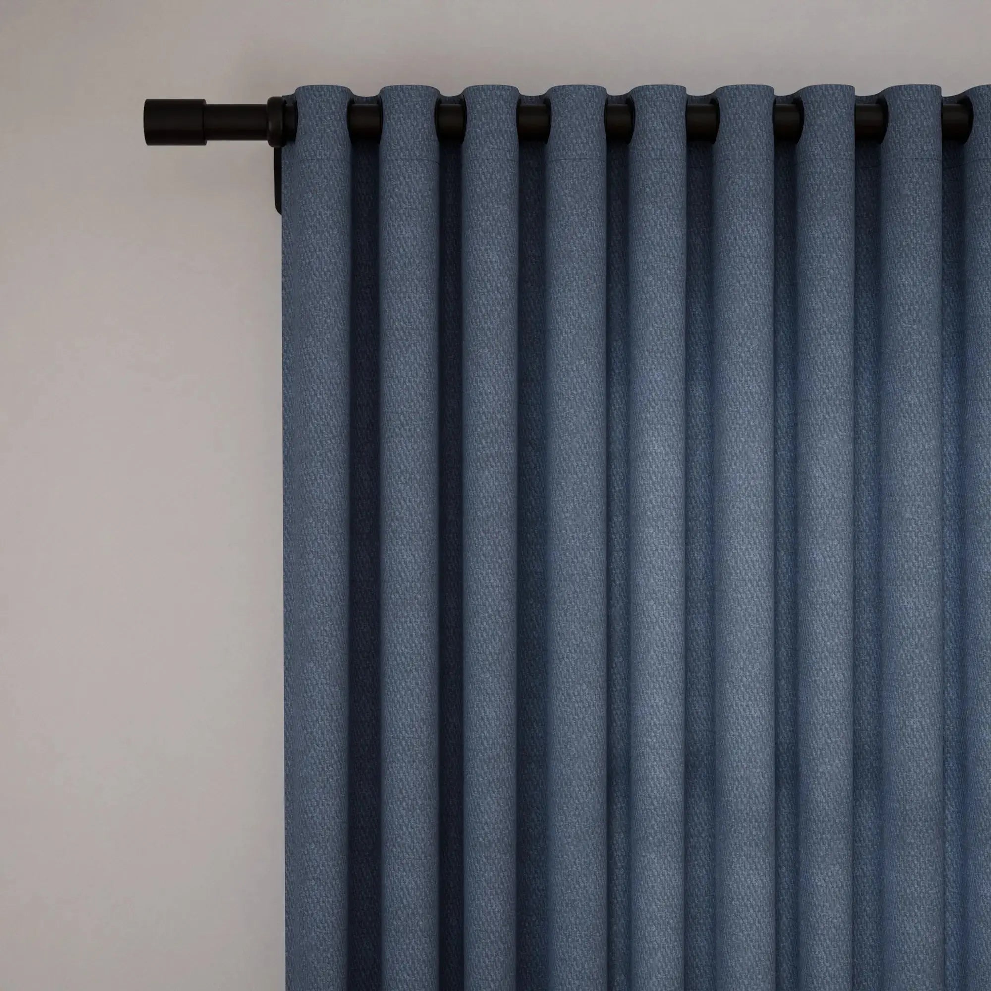Vinny Twill Grommet Curtains for Living Room & Bedroom - Blackout Drapes with Metal Grommets, Modern Window Treatments for Home Decor