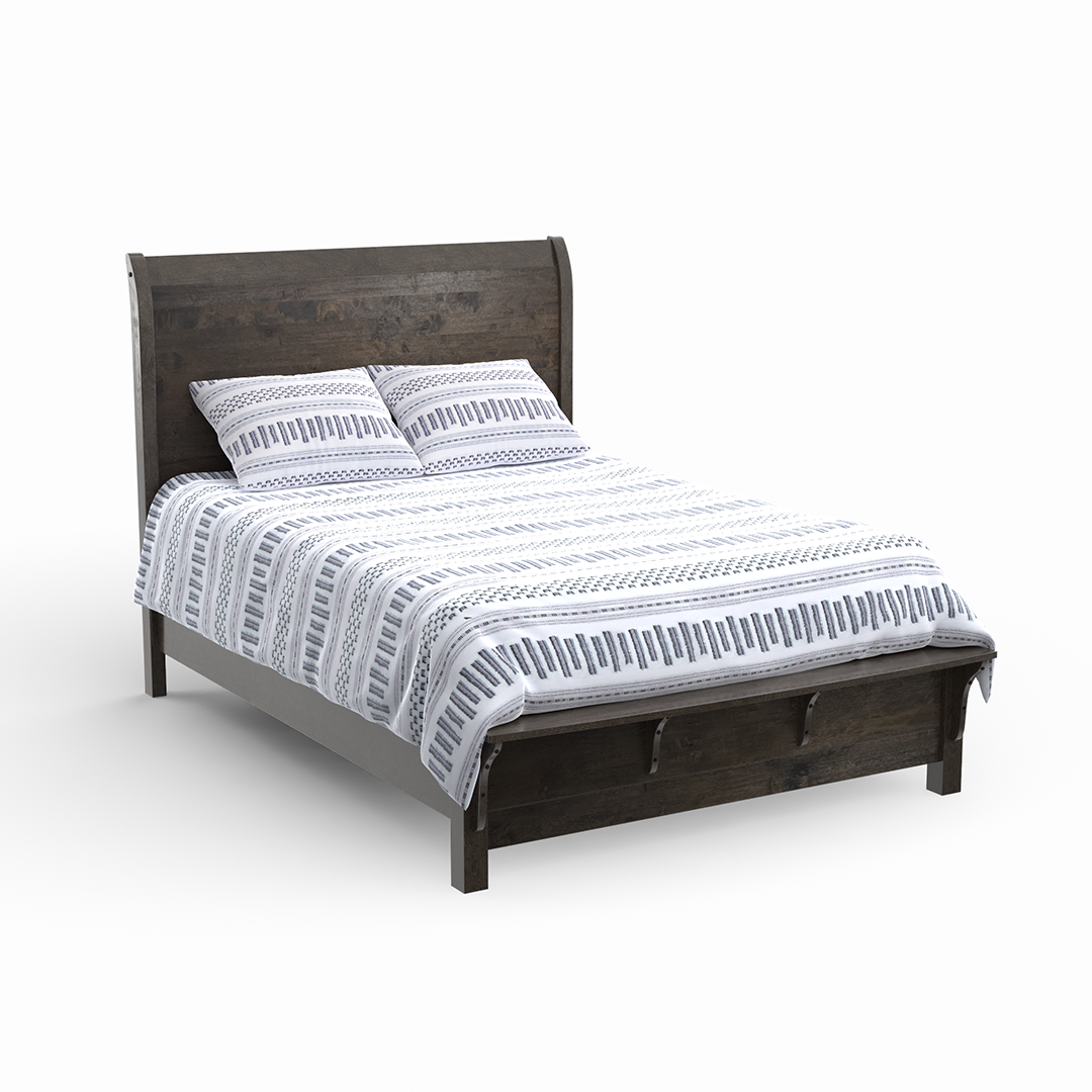 Denver Bed - Queen Size Platform Bed Frame with Storage, Modern Wooden Bed for Bedroom, Home Furniture - Perfect for Small Spaces, Guest Rooms & Apartments
