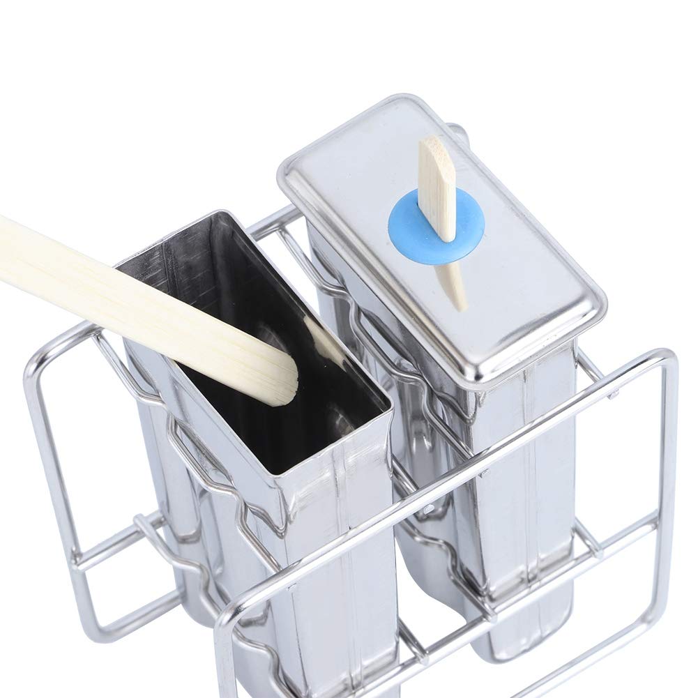 Fdit 2 Pack Stainless Steel Popsicle Molds - DIY Ice Cream & Ice Pop Maker for Homemade Treats - Perfect for Summer Snacks, Kids Parties & Healthy Desserts