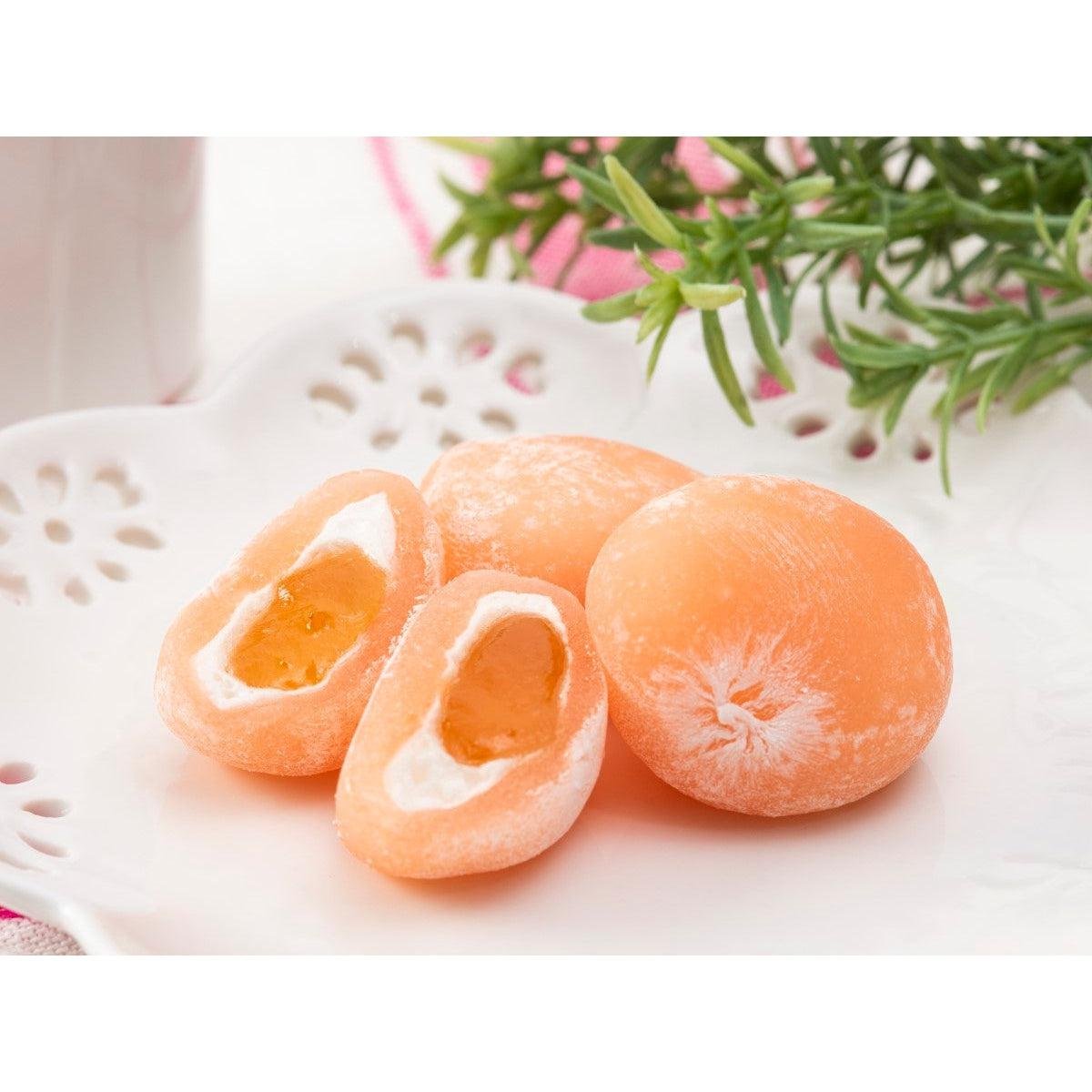 Premium Japanese Peach Nectar Filled Mochi - Authentic Nihonbashi Fujiya 100g (3-Pack) | Delicious Snack for Tea Time, Gifts & Asian Dessert Lovers