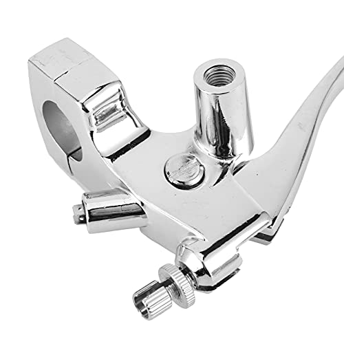 Universal Motorcycle Hydraulic Brake Clutch Master Cylinder Lever Assembly - Silver 1in Handlebar Compatible for Most Motorcycles - Perfect for Street Bikes, Cruisers & Off-Road Adventures