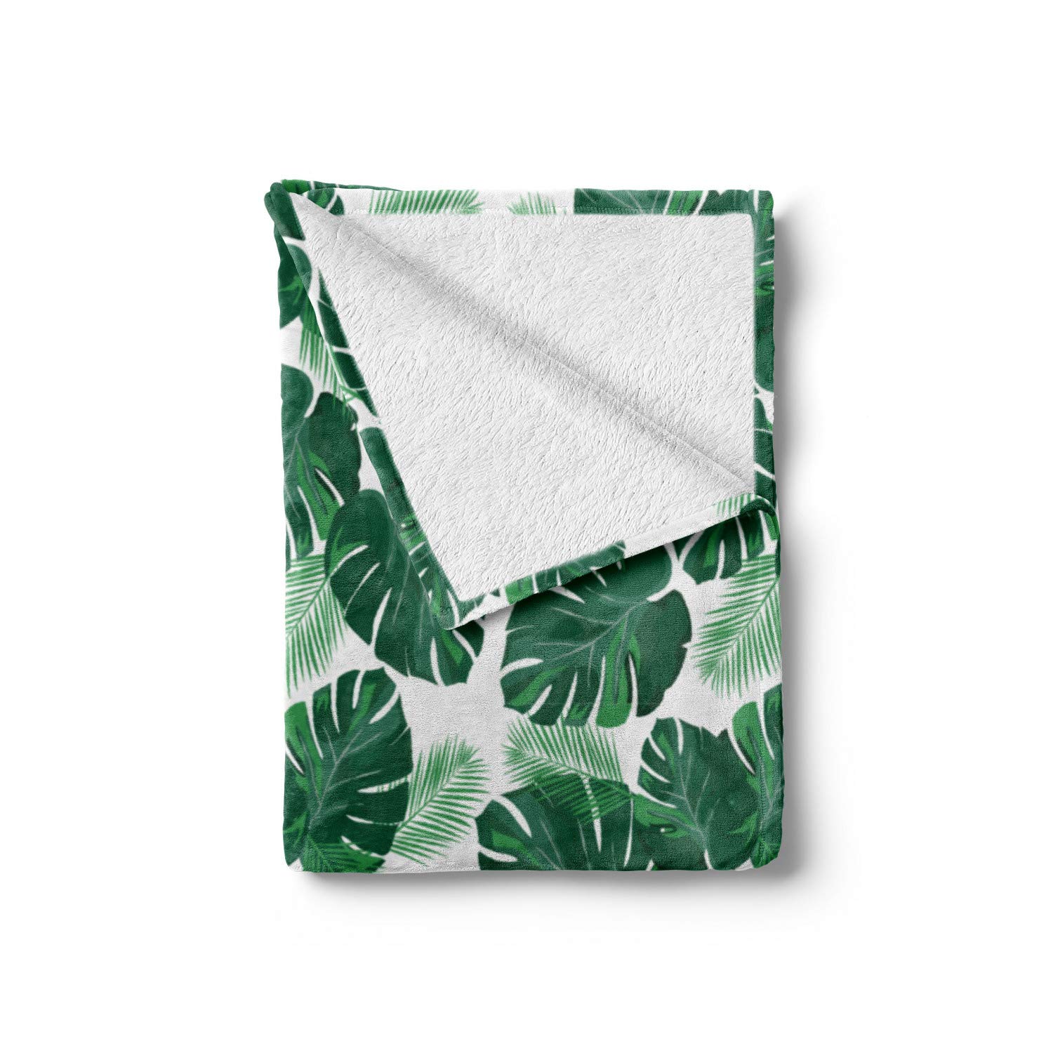 Ambesonne Monstera Leaf Throw Blanket 50