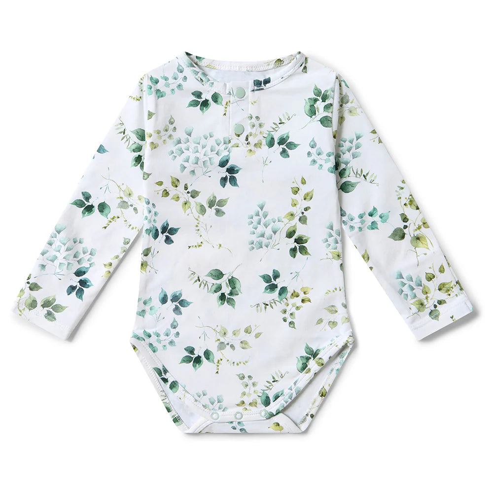 Organic Cotton Long Sleeve Baby Bodysuit - Snuggle Hunny Eden Collection | Soft & Comfortable Infant Onesie for Newborns & Toddlers - Perfect for Playtime, Family Photos & Everyday Wear