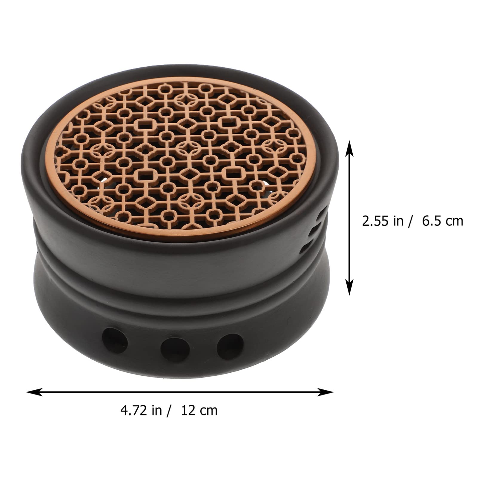 Angoily Ceramic Tea Warmer & Trivet - Japanese Style Teapot Warmer Base for Glass, Stainless Steel, and Ceramic Teapots (Black) - Perfect for Tea Ceremonies, Home Decor, and Keeping Tea Warm