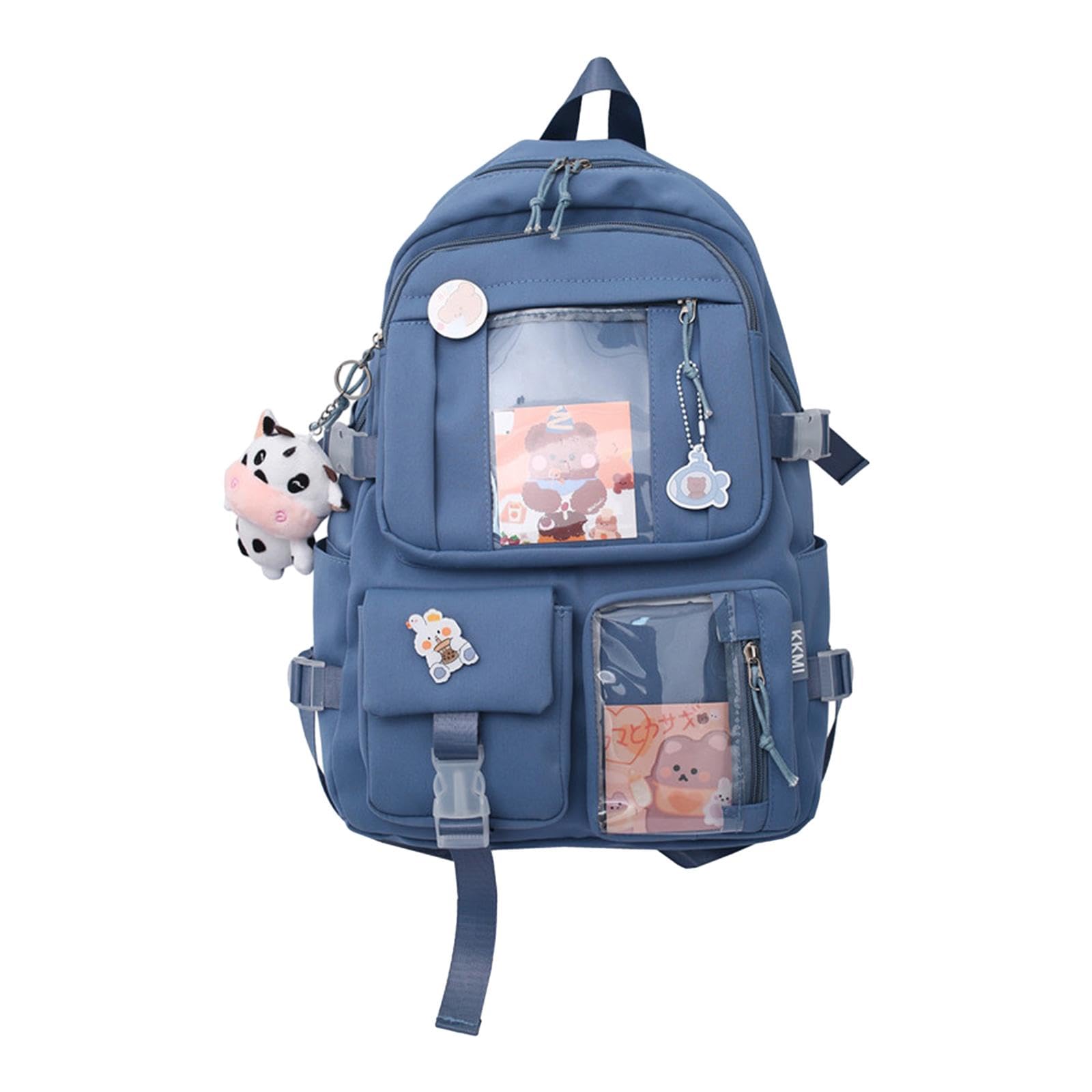 MYADDICTION Women's Backpack - Cute & Durable Knapsack for Travel, School, Work | Lightweight Book Bag for Women, Teens & Girls | Perfect for College, Commuting & Daily Use (Blue)
