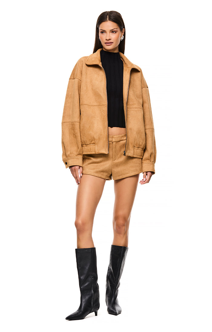 THE JUDE HONEY BOMBER JACKET - Stylish Vintage-Inspired Men's & Women's Lightweight Jacket for Casual Wear, Street Fashion & Outdoor Activities