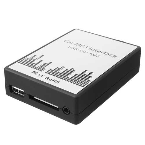 Universal Car Digital Music MP3 CD Changer Adapter with USB/SD Port - Compatible with iPhone X/8/8 Plus, Samsung S8, Xiaomi Mi5/Mi6 - Perfect for Road Trips & Commuting