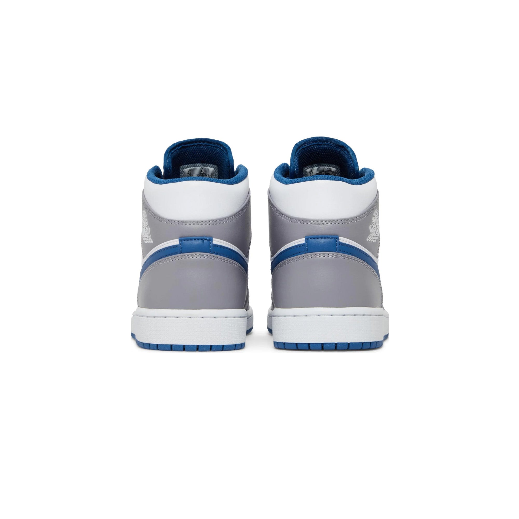 Air Jordan 1 Mid 'True Blue' Basketball Shoes (2022) - Men's Sneakers for Casual Wear, Street Style & Court Performance