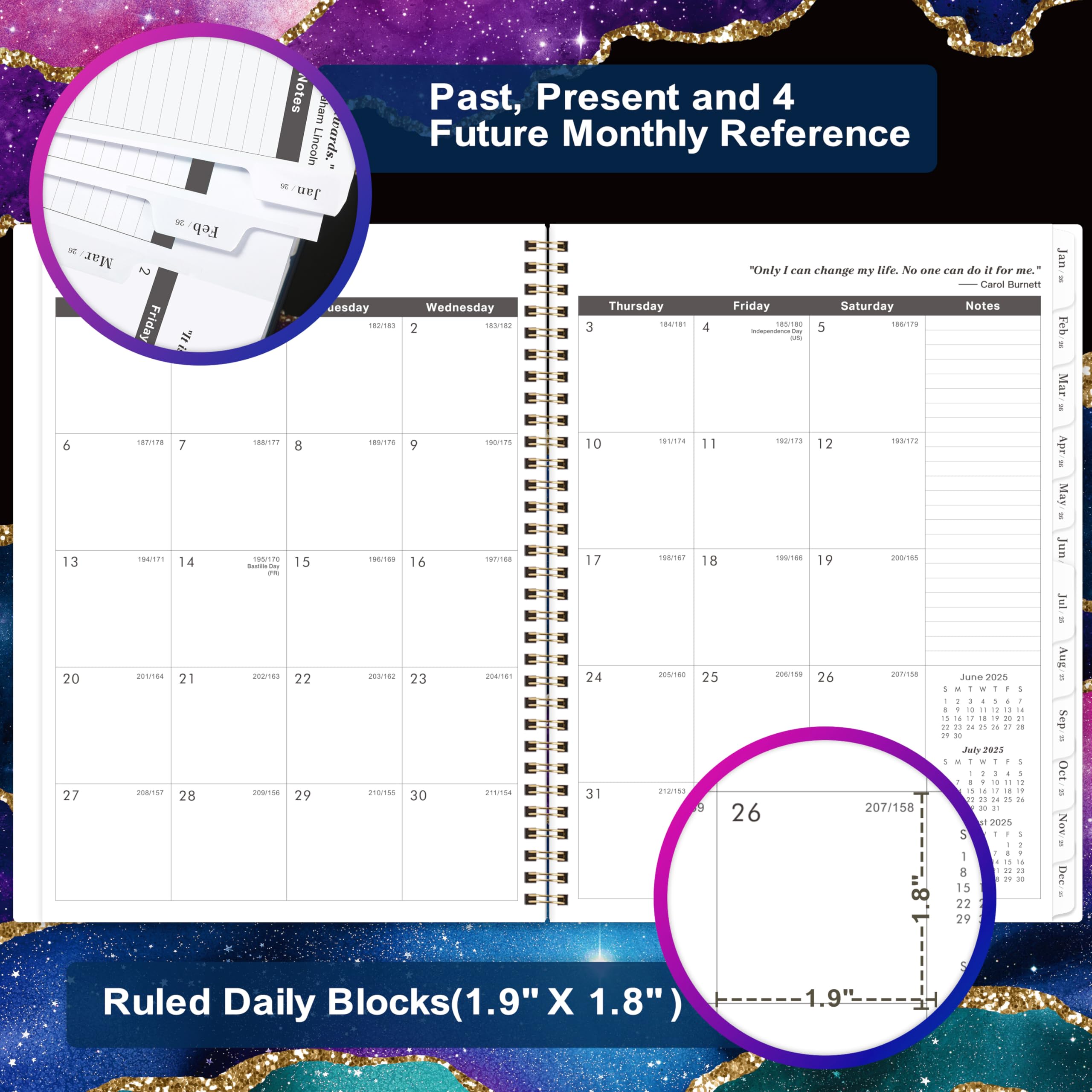 2025-2027 Monthly Planner | 2 Year Calendar Organizer July 2025 to June 2027 | 9