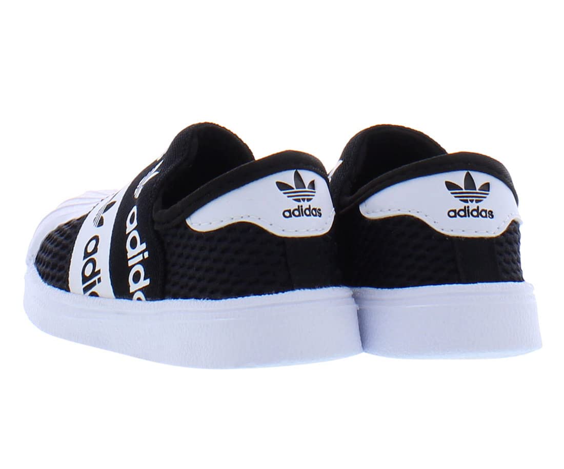 Adidas Superstar SMR 360 Baby Boys Shoes Size 9 - Black/White | Comfortable Sneakers for Toddlers & Infants | Perfect for Everyday Wear, Playtime & Outdoor Activities