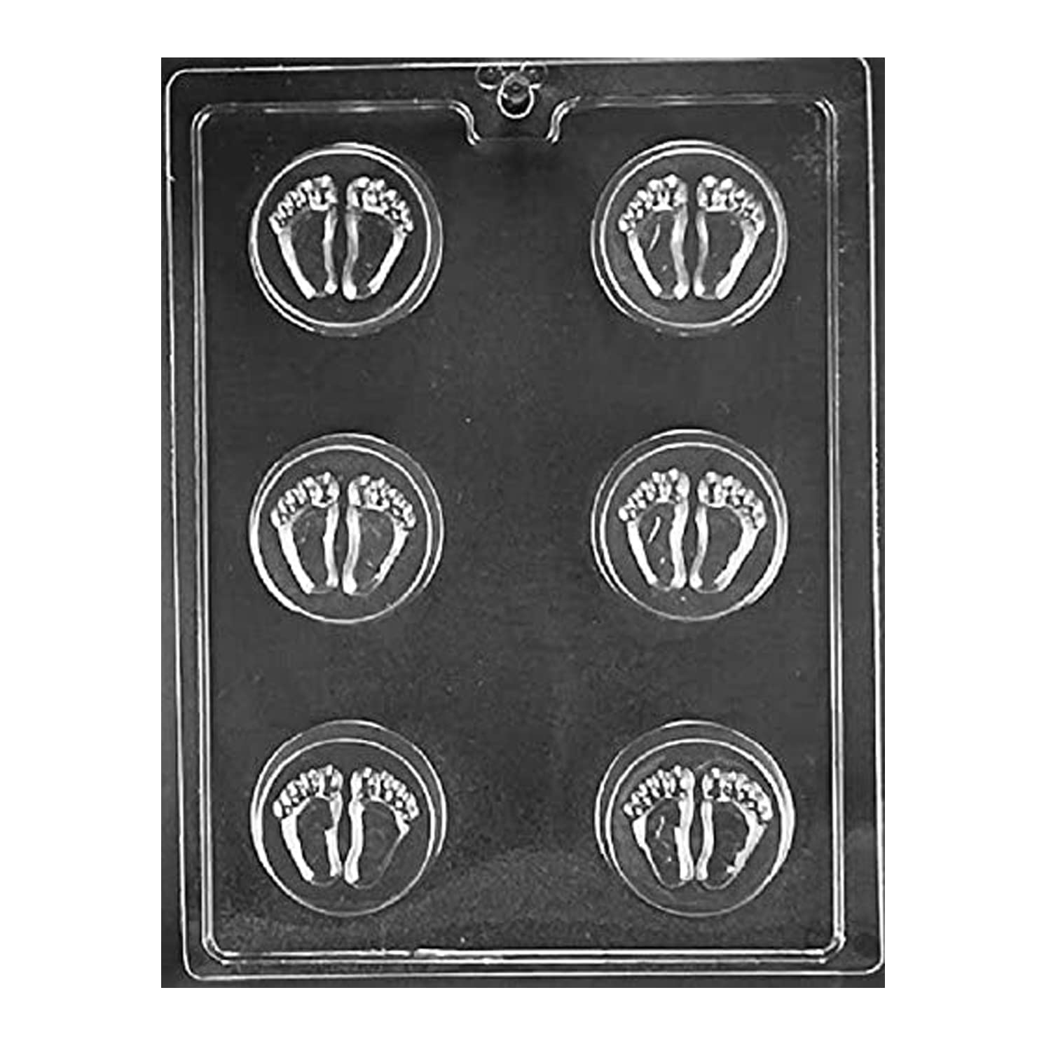 Candyland Crafts Bite Size Baby Feet Chocolate Candy Soap Mold - Food Safe Plastic, Durable & Reusable for Chocolate, Soap & Plaster Molding | Perfect for DIY Candy Making, Baby Shower Favors & Handmade Soap Gifts
