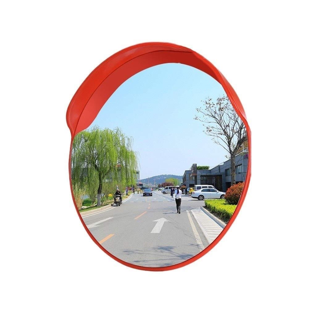 Park Entrance Safety Mirror - Shatterproof Plastic Traffic Mirror for Bus Stops, Easy to Install (45-120CM Diameter, Rear 45CM) - Ideal for Parking Lots, Driveways & School Zones