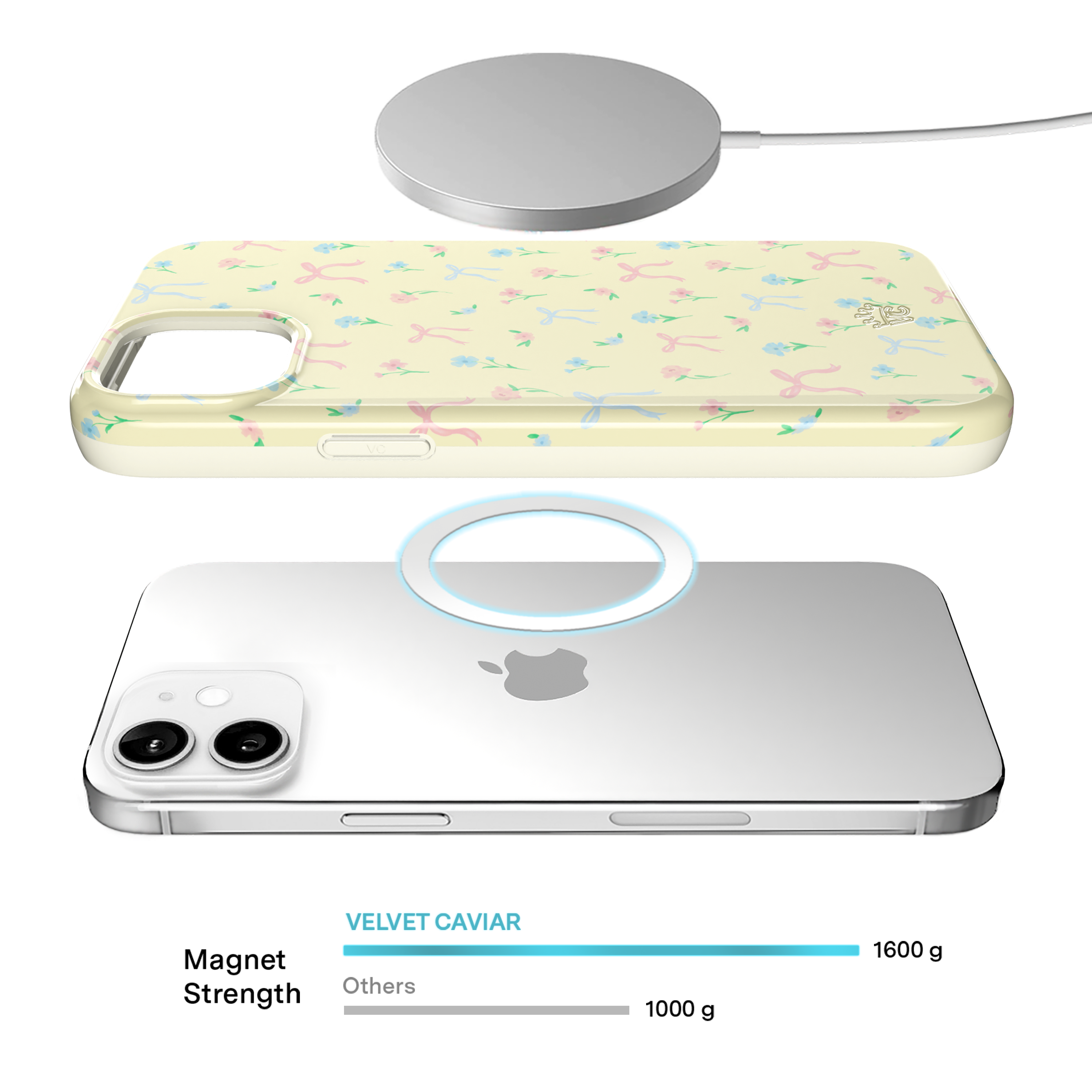 Buttercup Bows iPhone Case - Cute Floral Design Phone Cover for iPhone 13/14/15 Pro Max - Perfect for Everyday Use, Travel & Gift Giving