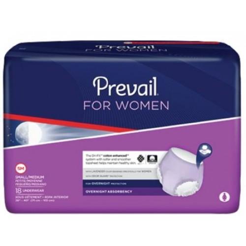 Prevail Overnight Absorbency Underwear for Women - Maximum Protection for Incontinence & Bladder Leakage - Comfortable Disposable Underwear for Sleeping, Travel & Postpartum Care