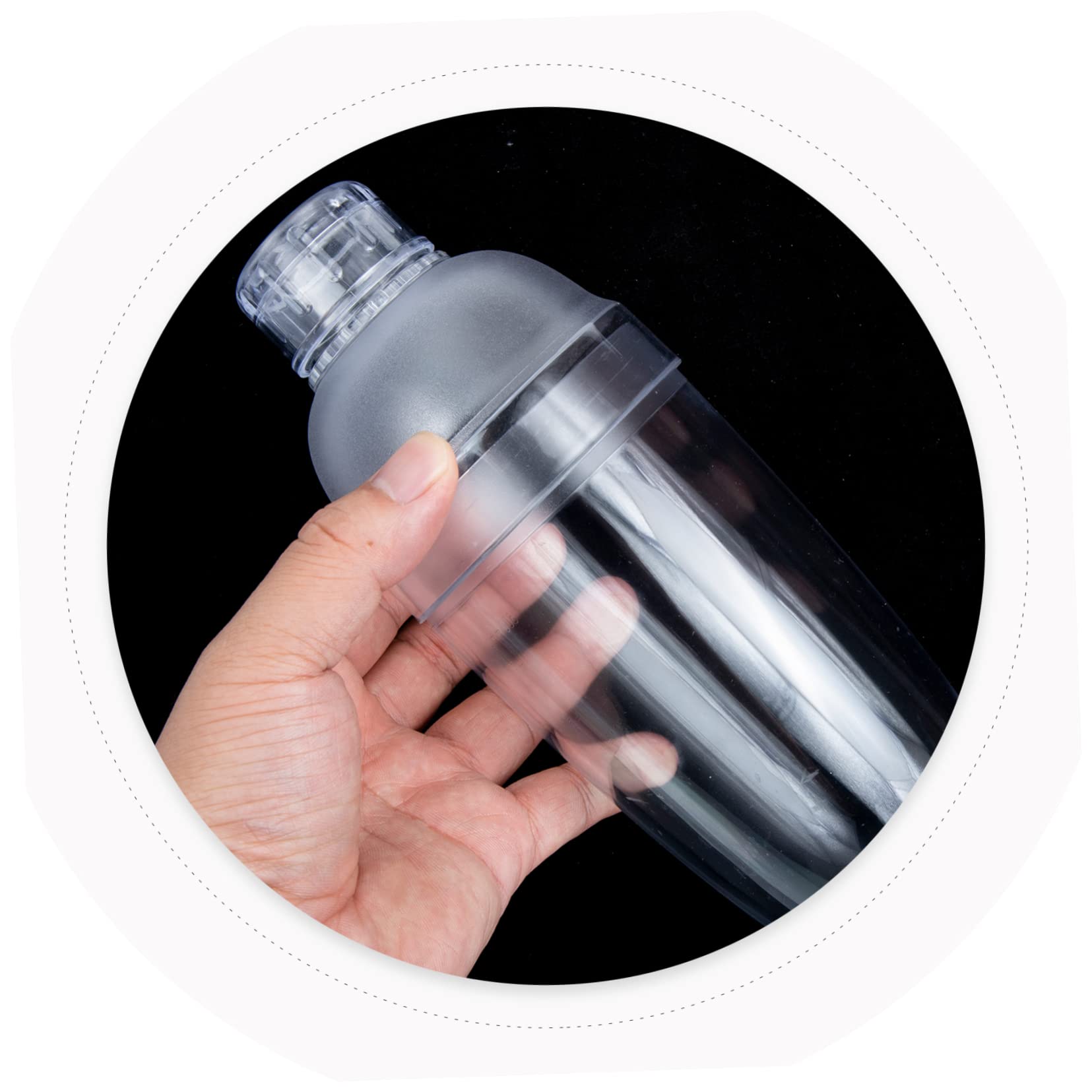 Premium 700ml Plastic Cocktail Shaker Set - Durable, Easy-Clean Bar Tool for Milk Tea, Cocktails & Smoothies | Perfect for Home Bars, Parties & Professional Mixologists