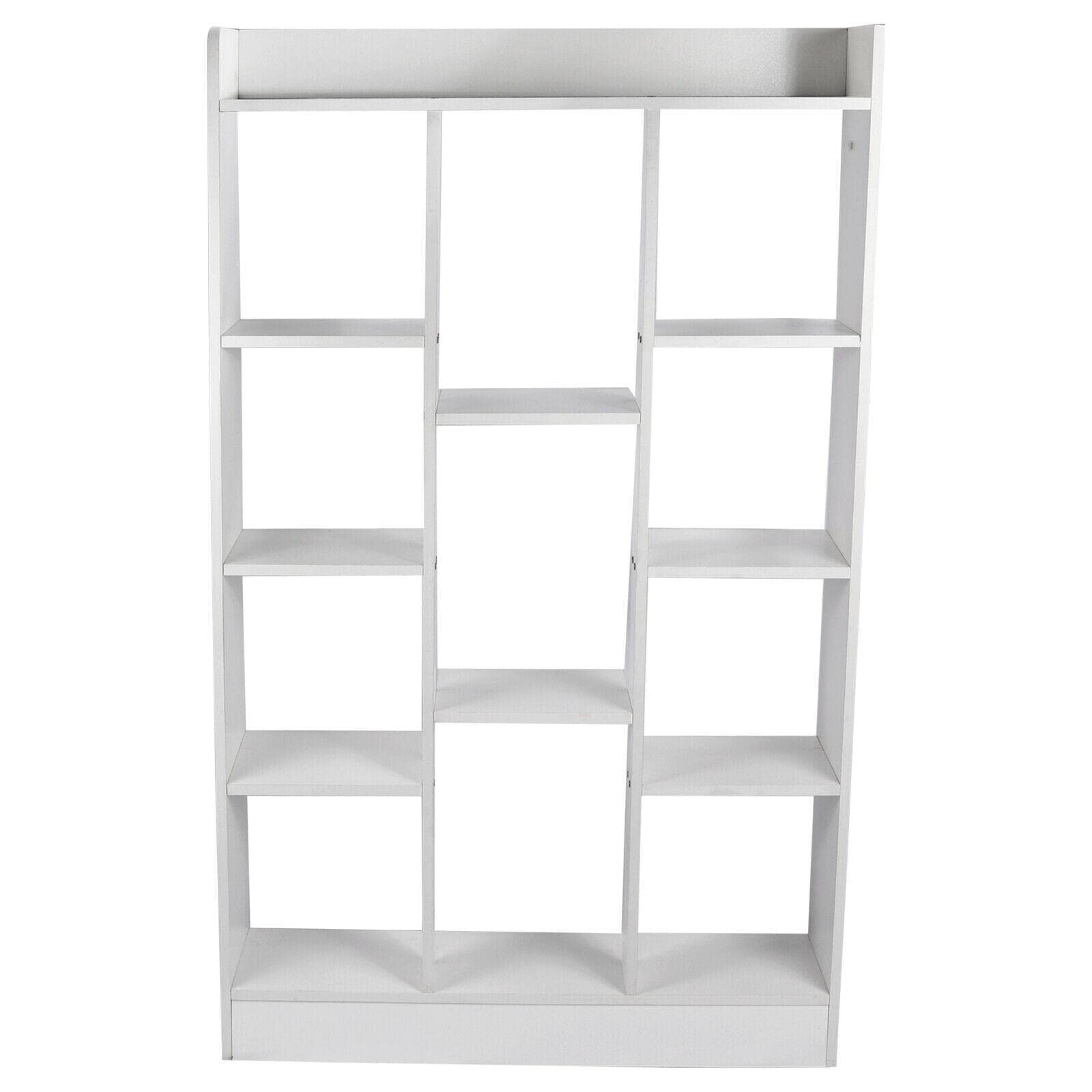 11-Tier Bookcase - Modern Bookshelf for Home & Office Storage, 45.6 Inch Tall - Perfect for Books, Plants, Shoes & Closet Organization - Great for Living Room, Bedroom, Garage & Office Use