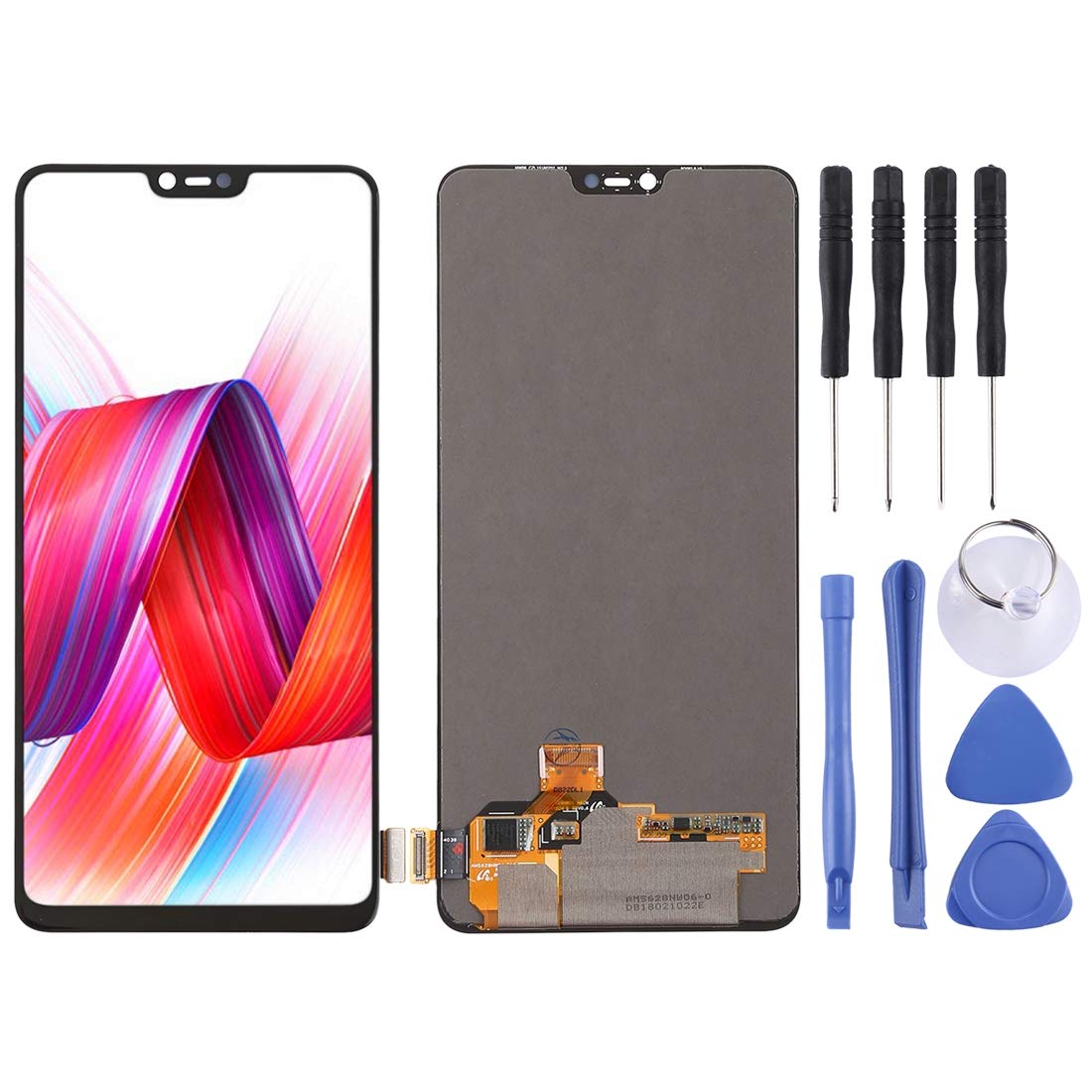 Original Replacement LCD Screen & Digitizer Full Assembly for Oppo R15 - Black Smartphone Repair Parts | Compatible with Oppo R15 Models | Perfect for DIY Phone Screen Replacement & Repair