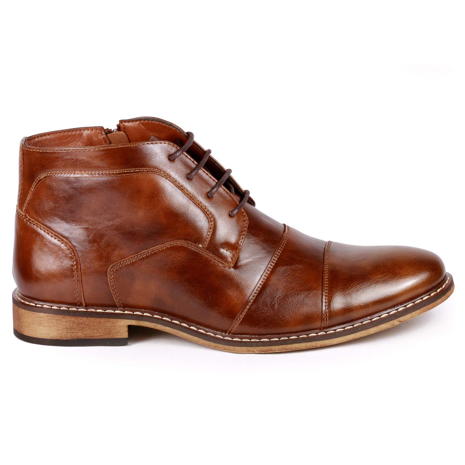 Metrocharm MC147 Men's Cap Toe Oxford Dress Shoes - Formal & Casual Ankle Boots for Business, Office & Wedding Occasions