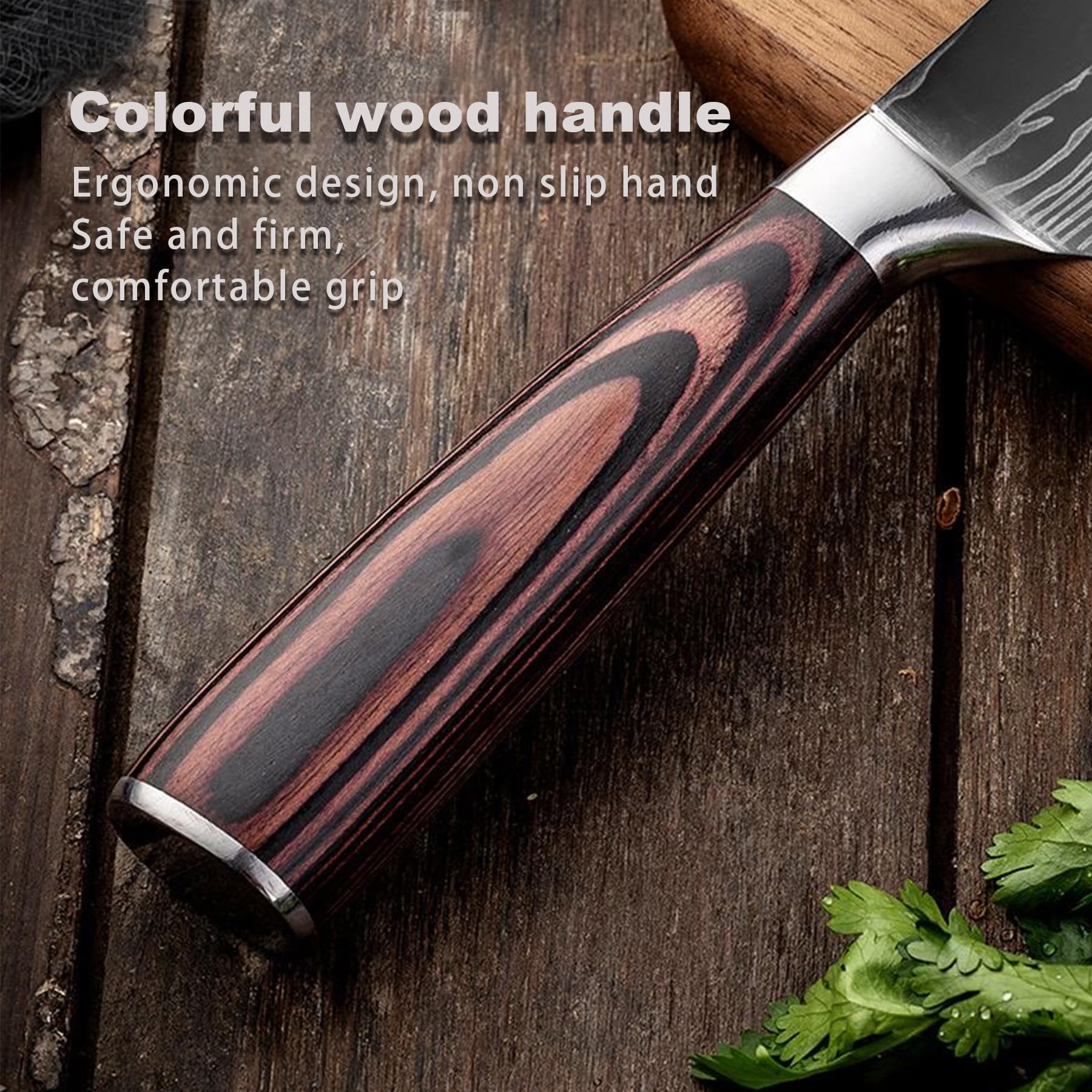 Premium 4-Piece Chef Knife Set - Ultra Sharp Stainless Steel Kitchen Knives for Meat, Fish, and BBQ - Hand Forged Professional Cutlery for Home Cooking, Restaurant Use, and Outdoor Camping - Includes Gift Box