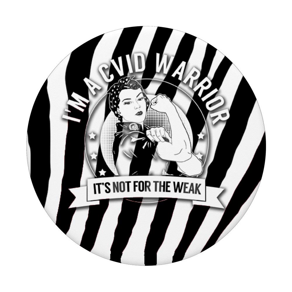 Anti-Slip CVID Warrior PopSockets Phone Grip & Stand - Expandable Phone Holder for iPhone, Samsung, Tablets - Perfect for Workouts, Commuting & Hands-Free Video Calls