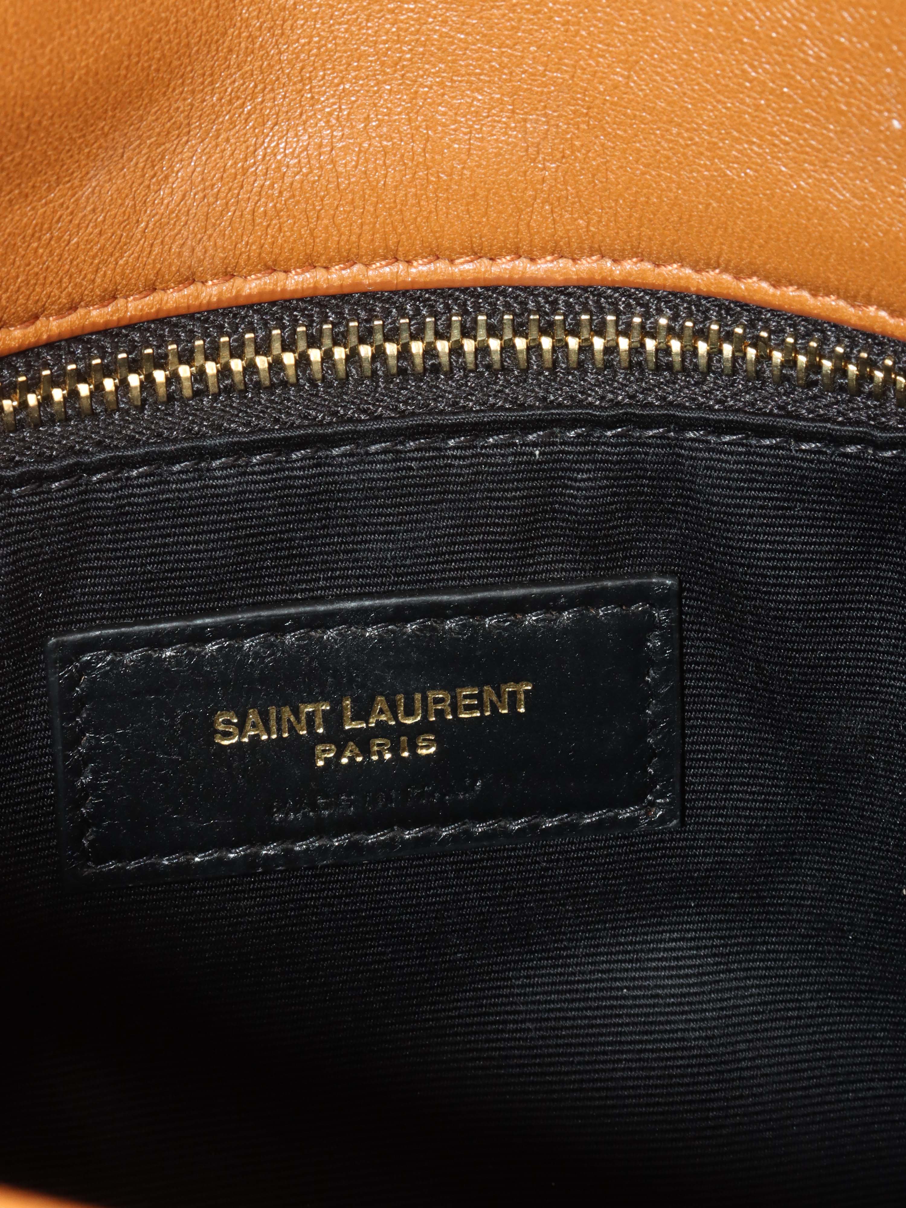 Saint Laurent Caramel Puffer Small Crossbody Bag - Luxury Leather Shoulder Purse for Women | Perfect for Date Night, Travel & Everyday Use