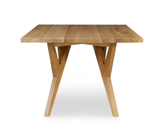 Yarrow Dining Table - Modern Solid Wood Kitchen Table for 6 - Perfect for Family Dinners & Entertaining Guests