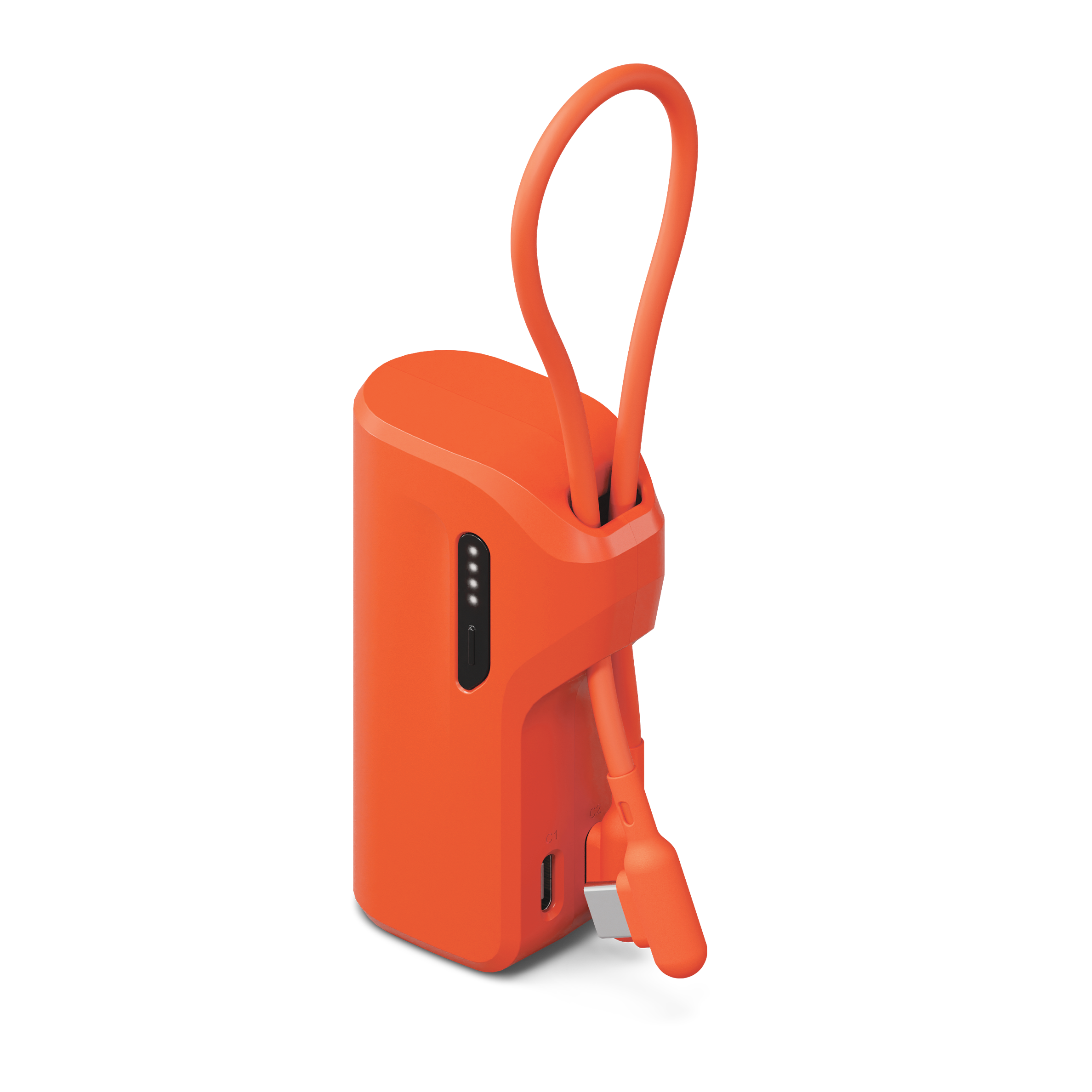 Portable 5000mAh Power Bank with USB C Cable - Fast Charging Battery Pack for iPhone, Android, Travel, Camping & Emergency Power Backup