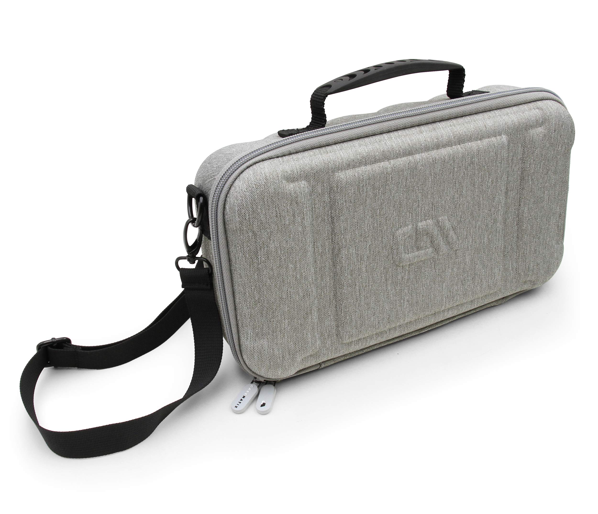 CASEMATIX Travel Case for Otamatone Regular & Neo (Holds 3 Instruments) - Durable Protective Storage with Shoulder Strap & Accessory Pockets for Batteries - Perfect for Travel, Performances & Music Lessons