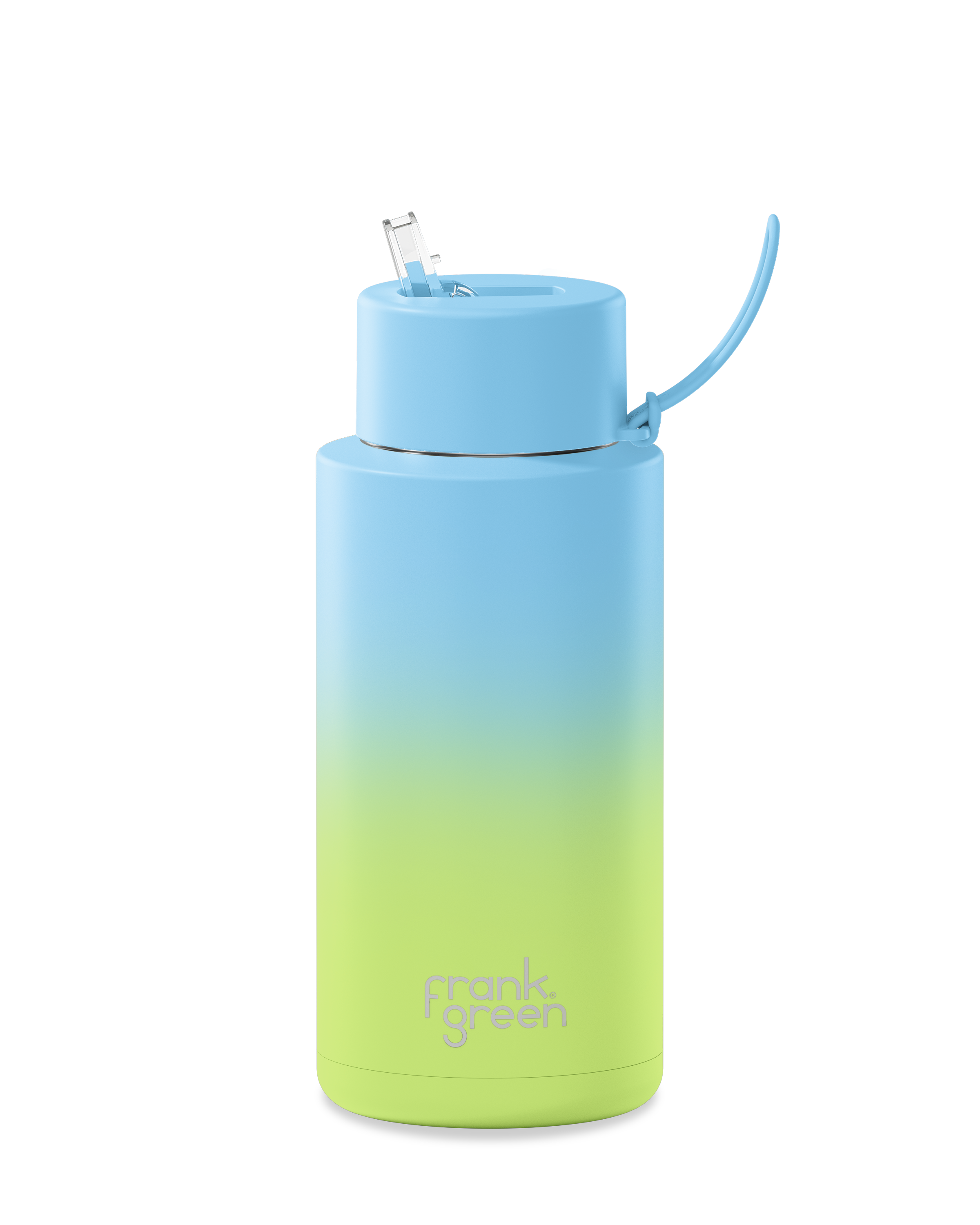 Gradient Ceramic Reusable Water Bottle 34oz (1000ml) - Eco-Friendly Travel & Gym Bottle for Hot & Cold Beverages