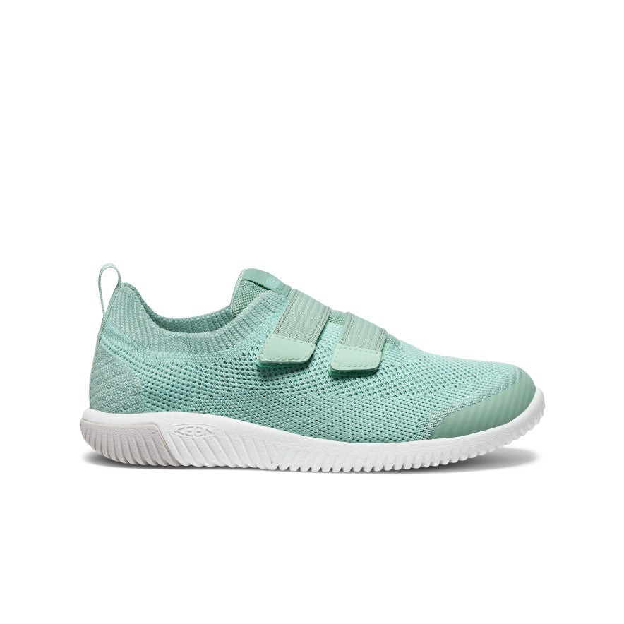 KNX Knit Double Strap Big Kids' Sneakers - Granite Green/Lichen | Comfortable & Durable Shoes for School, Play & Everyday Wear